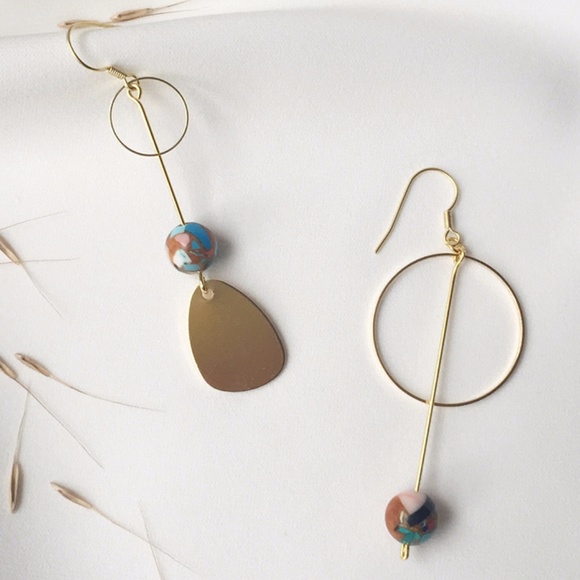 PRIVATE PARTY Jewelry - Original Design Handmade Brass Wire Earrings