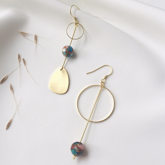 Original Design Handmade Brass Wire Earrings - Picture 6 of 7