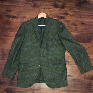 1960/1970 SUPREME emerald plaid sport coat Vintage