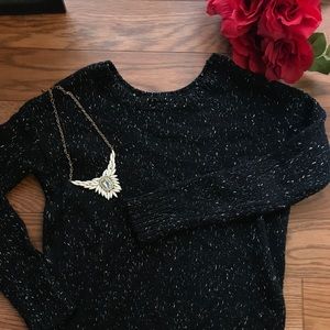 AEO black and gold vintage boyfriend sweater