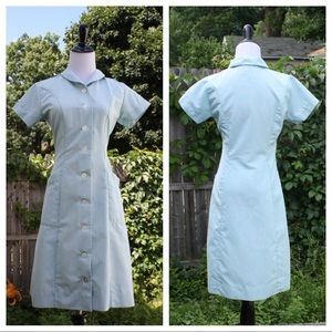 Vintage 1960s Light Blue Nurse Uniform by Angelica