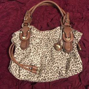 Jessica Simpson leopard print handbag