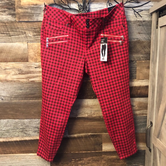 torrid Denim - TORRID red and black jeggings