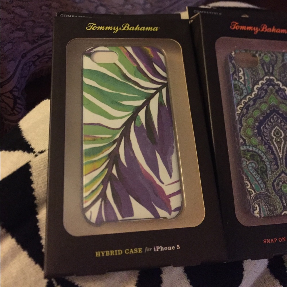 Lot of 2 tommy Bahama iPhone 5 cases  new - Picture 2 of 5