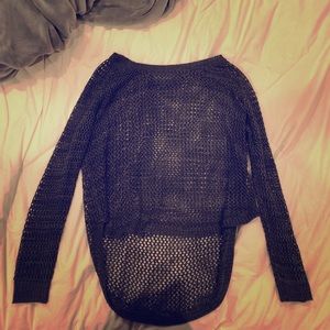 Open knit shirt/sweater