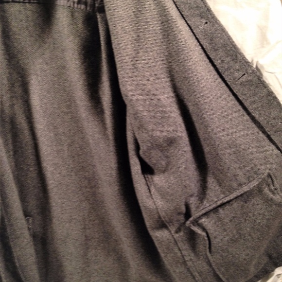 J Ashford Solid Grey Medium Shacket - Picture 6 of 8