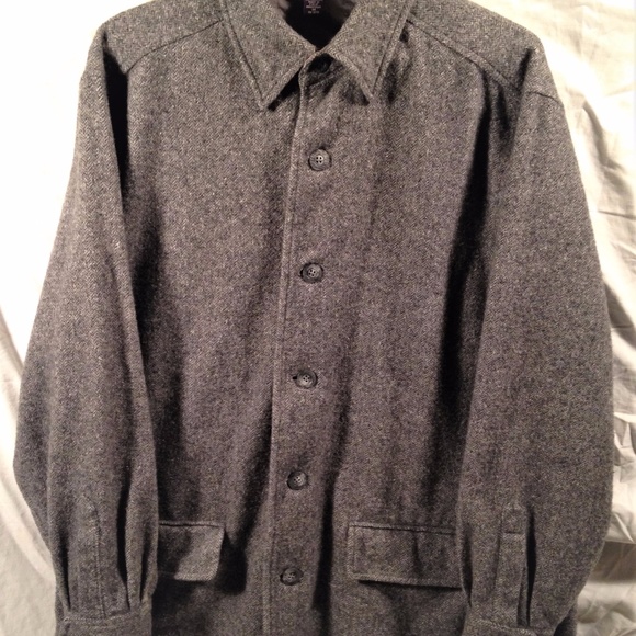 J Ashford Solid Grey Medium Shacket - Picture 2 of 8