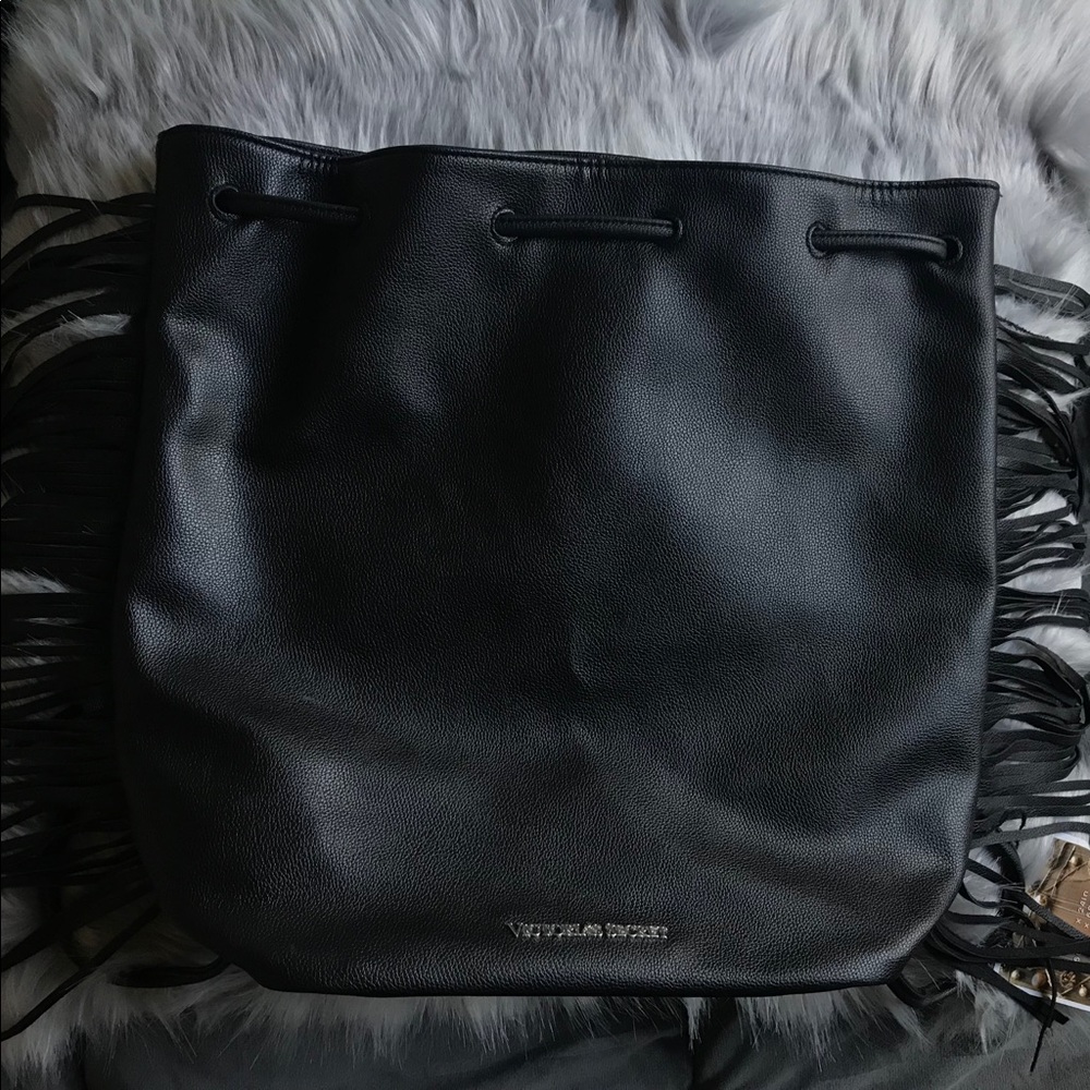 Victoria’s Secret leather backpack🖤🛍