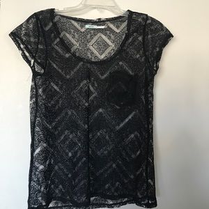 Kimchi Blue black Lace Shirt