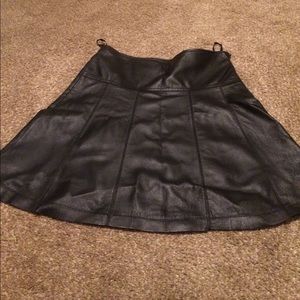 Boston proper leather skirt