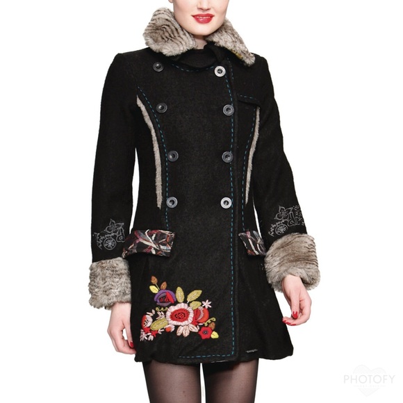 Desigual Jackets & Blazers - Desigual Embroided Coat