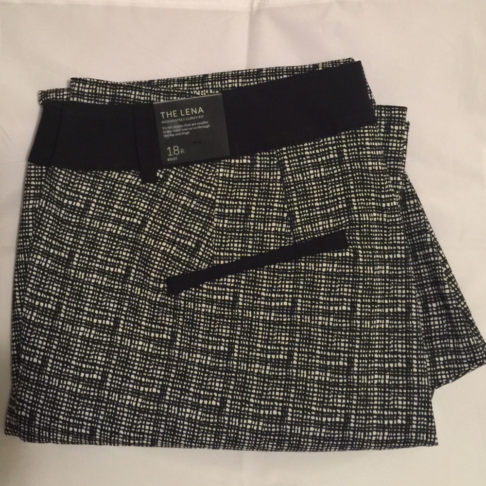 Lena Grid Print Boot Pants