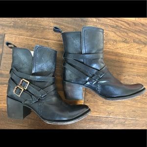 Black FreeBird boots by Steven.