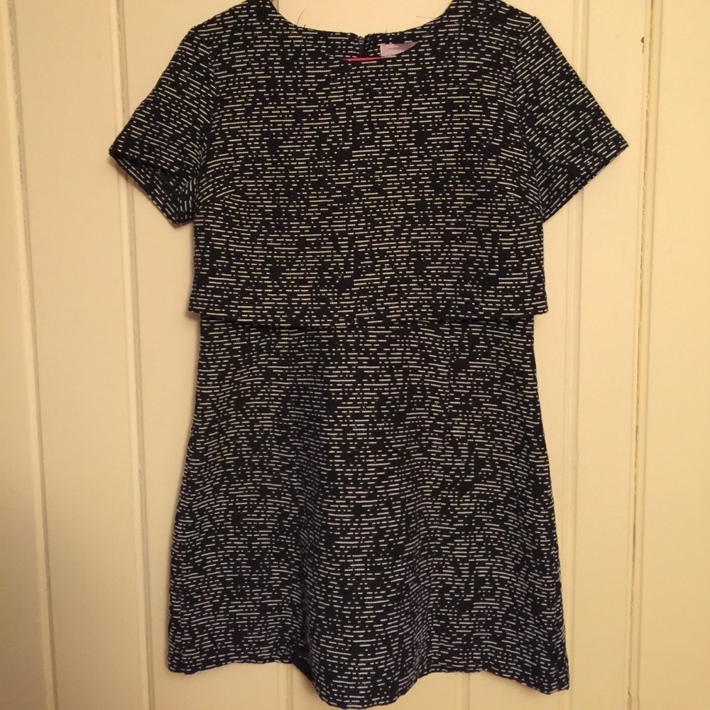 Black with White Detail Dress