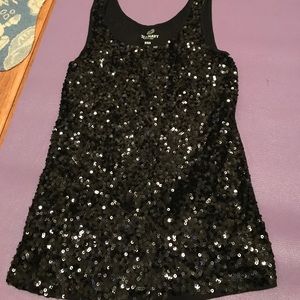 Black sequined Old Navy tank