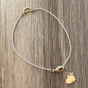 Brandy Melville white and gold bracelet