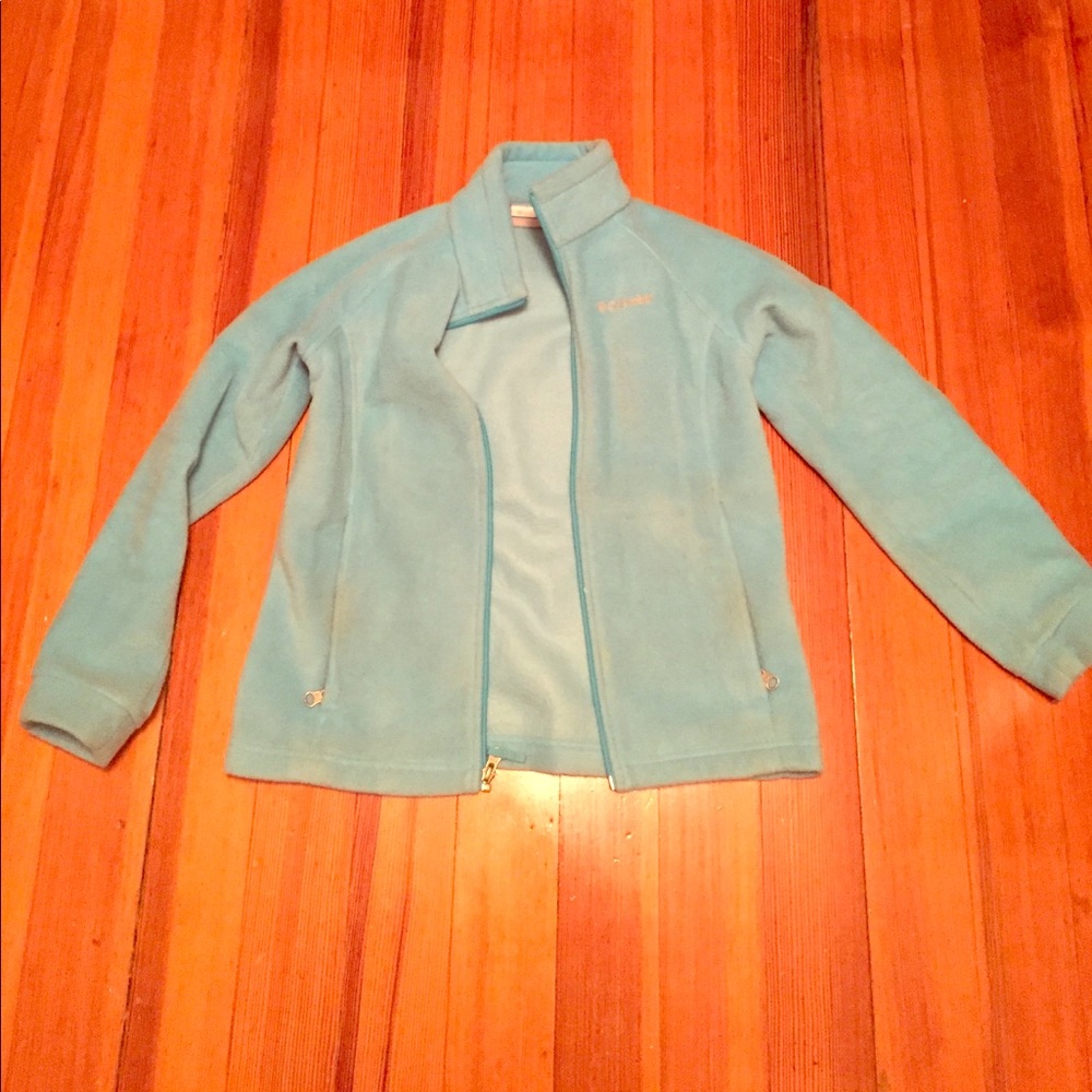 A blue fleece