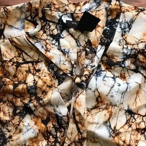 Gorgeous couture marble blouse from buckle