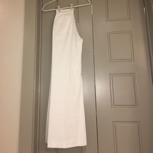 ADAM Adam Lippes White wide leg trouser, size 2