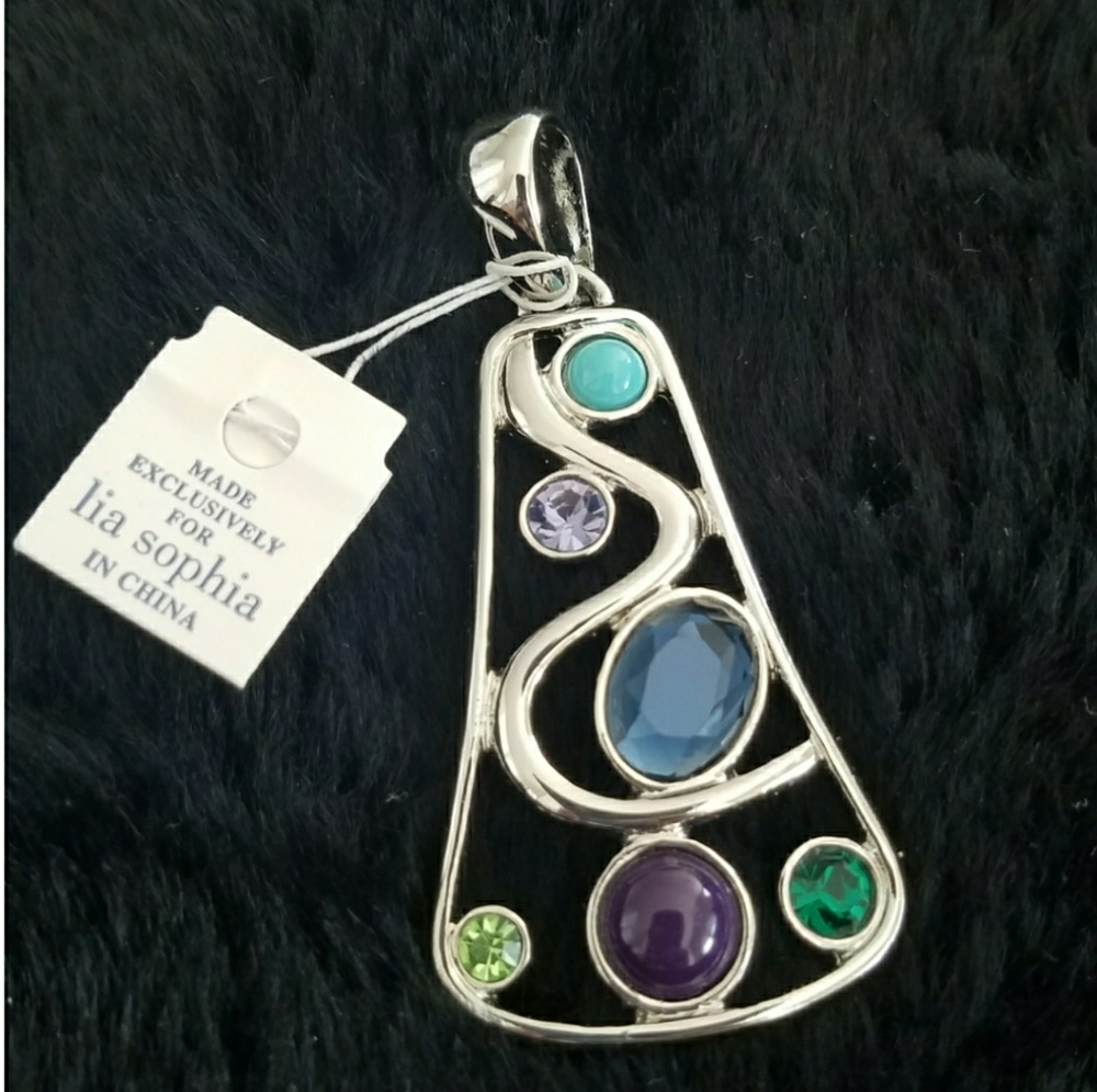 Lia Sophia Natural Stone Pendant