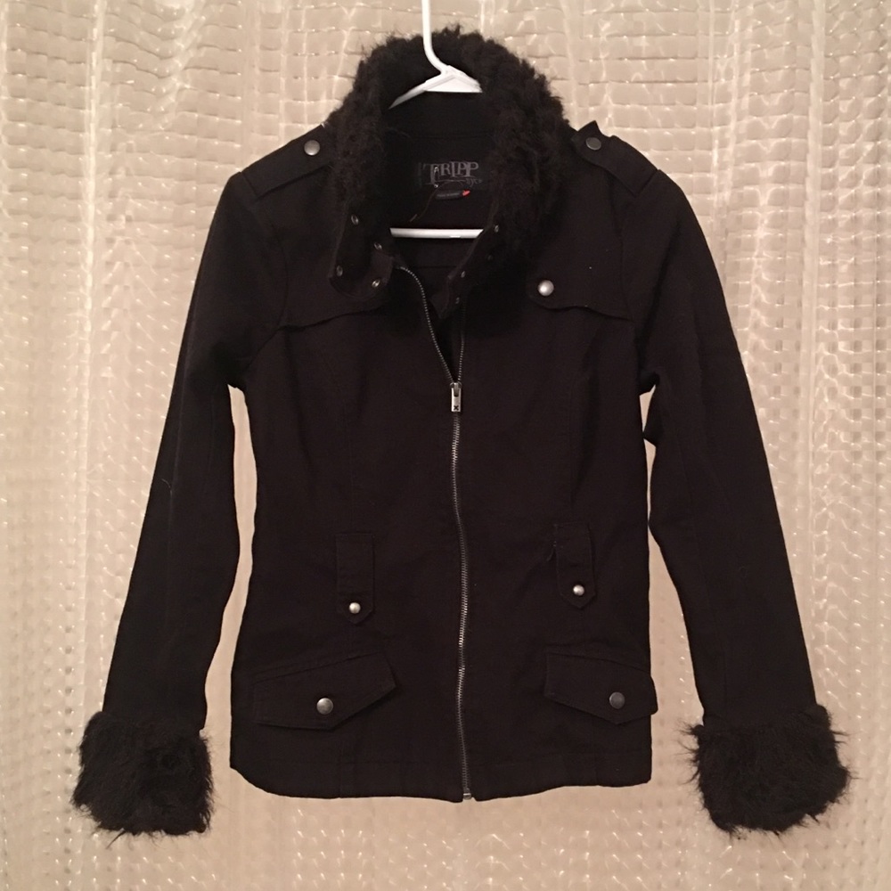 Tripp faux fur winter denim jacket