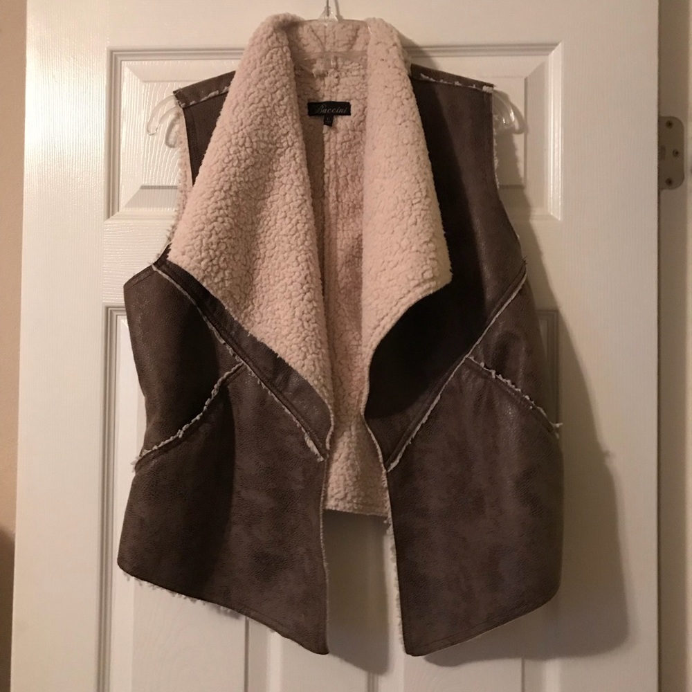 The softest brown sweater vest