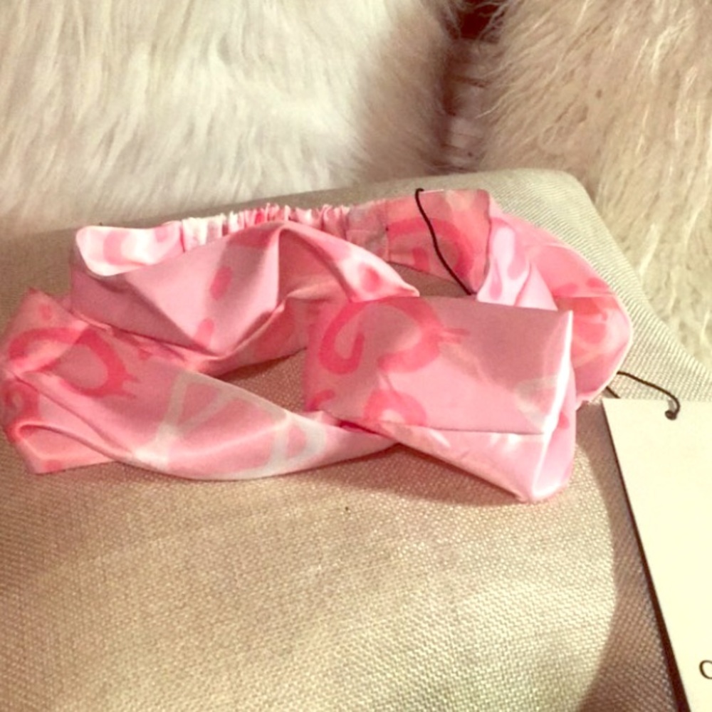 Ghost Pink Gucci Silk Headband