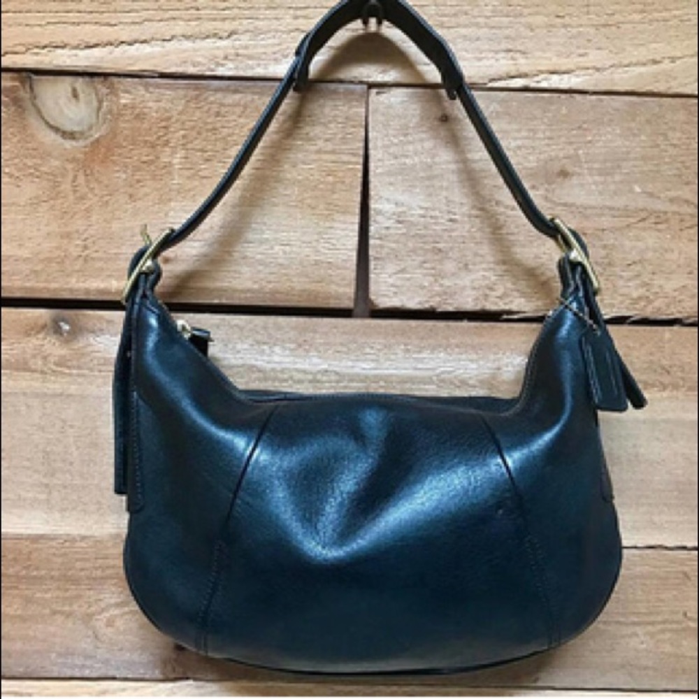Vintage Coach Black Hobo Bag