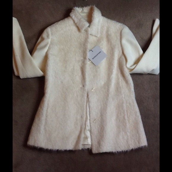 Made in Italy brand cream color jacket NWT - Picture 1 of 8