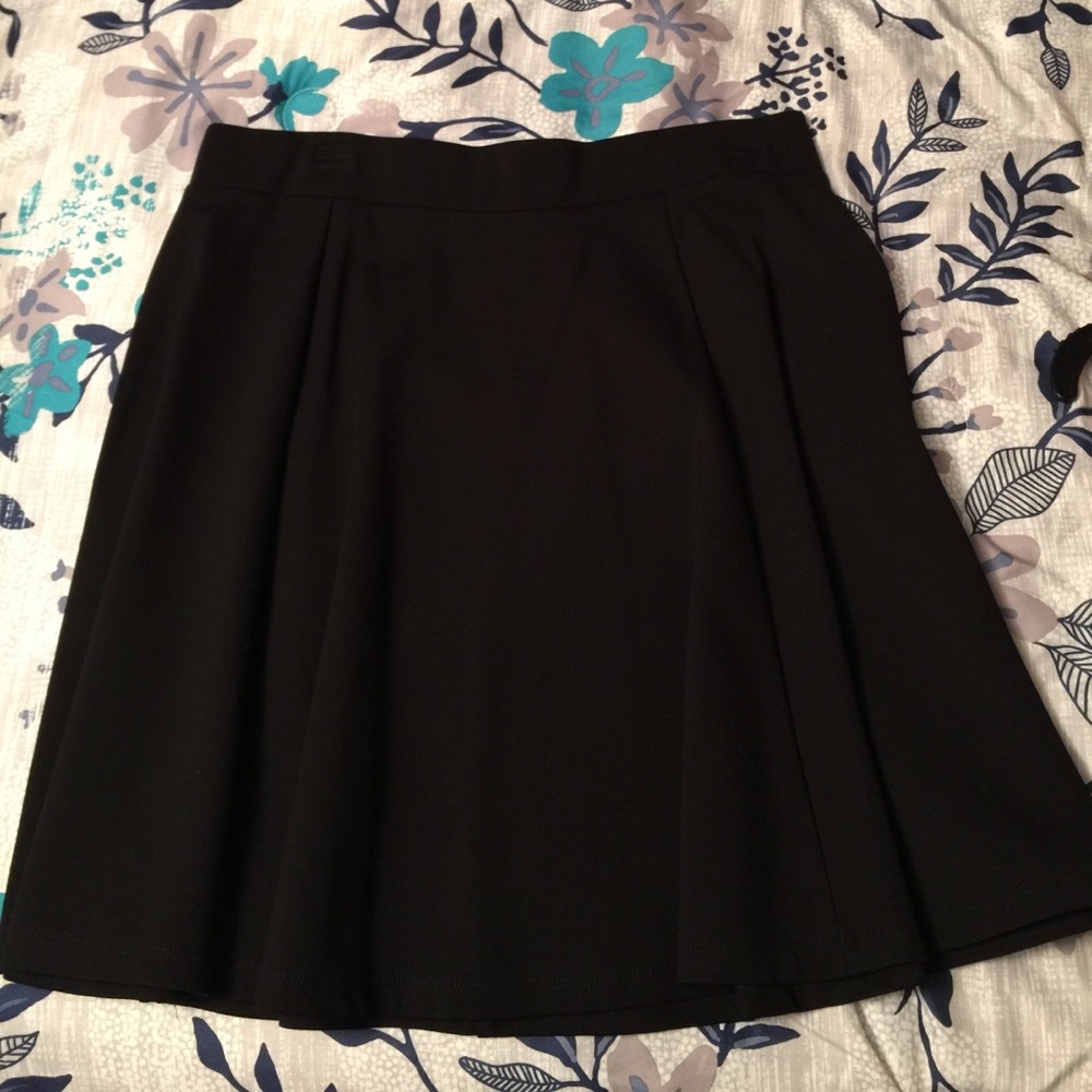 Black cute skater Skirt