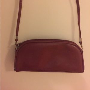 Red crossbody bag