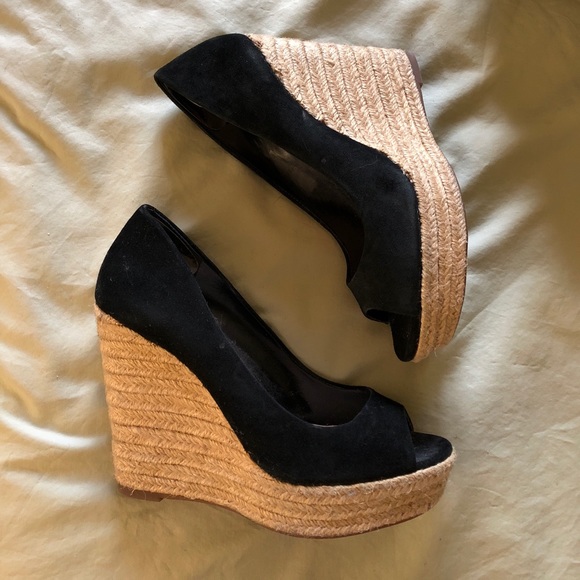 peep toe wedge espadrilles
