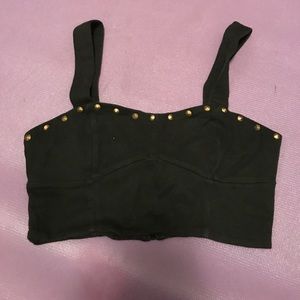 Black crop top