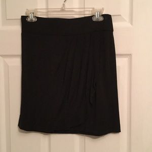 Wrap front skirt