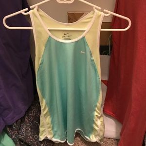 Light blue Nike Dry fit tank top