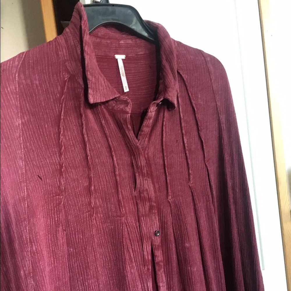 Free people Buttondown tunic shirt dress