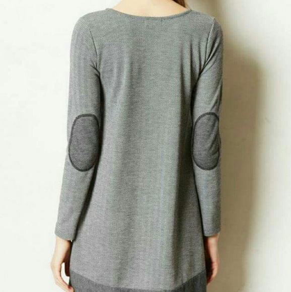 Anthropologie Puella Savant Swing Dress Herringbone XS in Gray - Picture 3 of 3