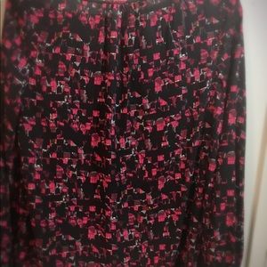 Thakoon blouse , split neck top , color poppy