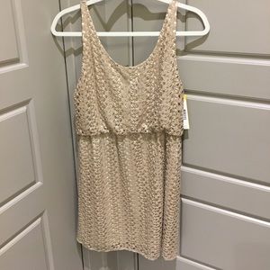Alice + Olivia bronze/gold low back dress