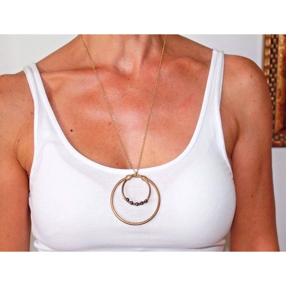 Anthropologie Jewelry - Beautiful Anthropologie Gold / Brass Necklace