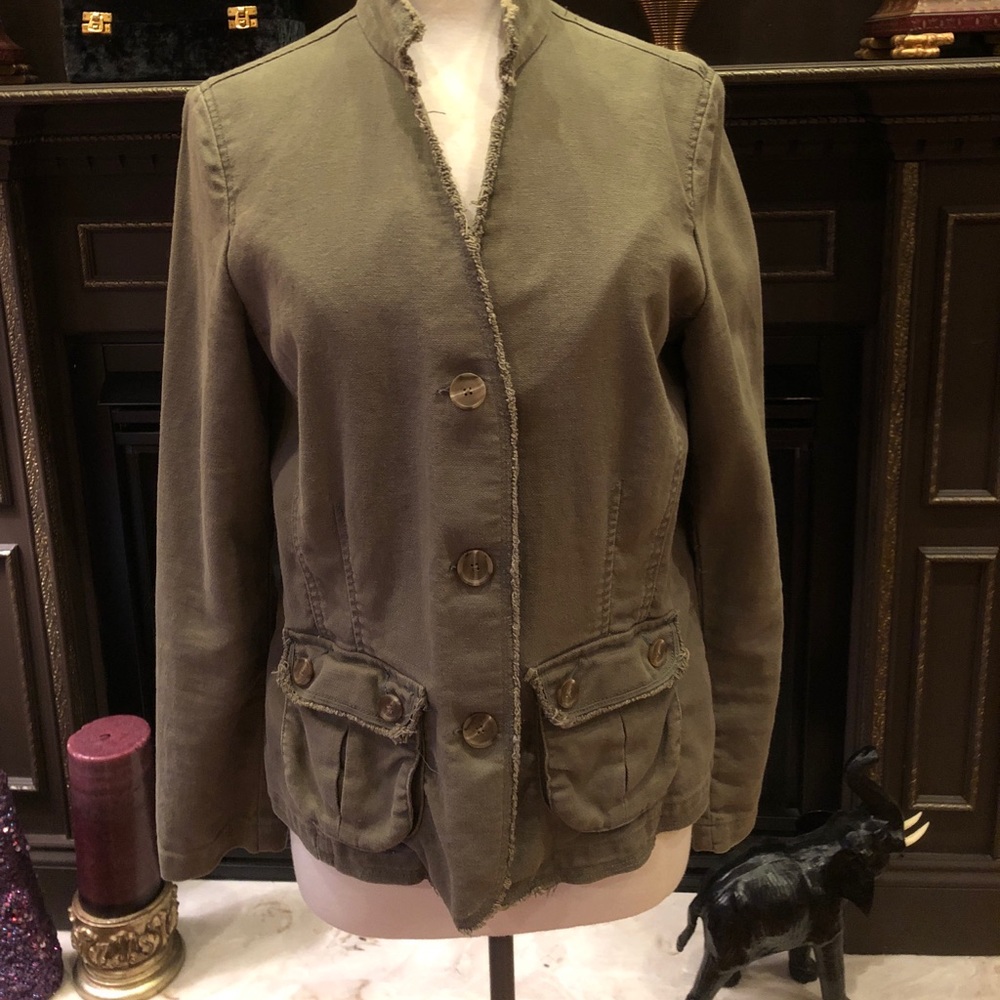 Old Navy army green jean jacket