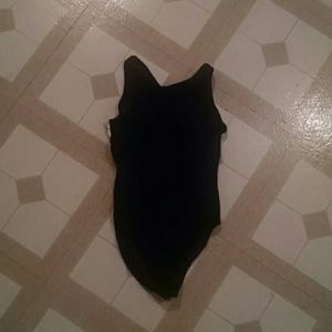 Black leotard with silver on back