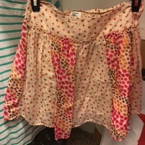 Cream and pink American Eagle skirt