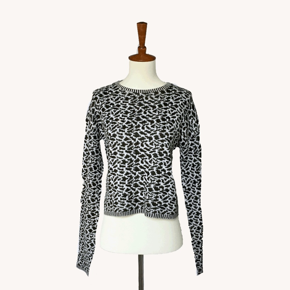 Vintage Animal Print Sweater