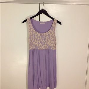 Lavender dress with lace overlay!