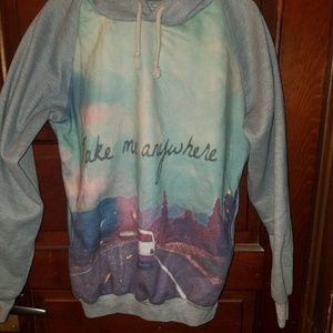 Graphic hooded sweatshirt