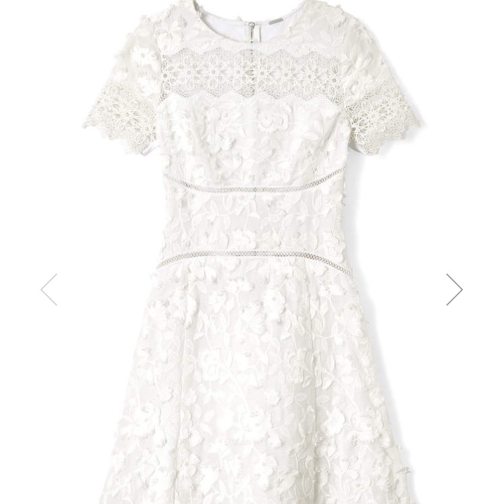 New with tag Elie tahari adina white dress