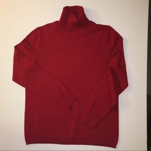 Classic”Talbots Red” Turtleneck Sweater