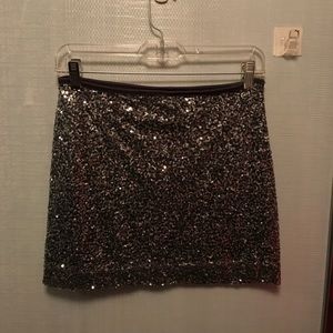 Sequin mini skirt