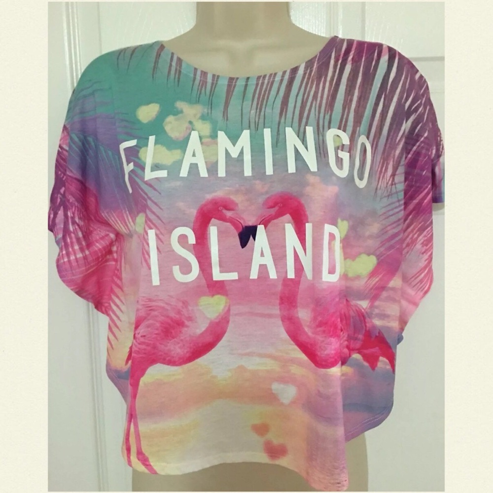 H&M “Flamingo Island” crop top